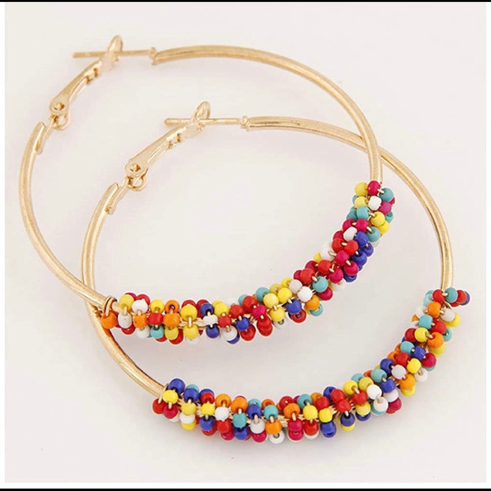 gold plated dangle earrings